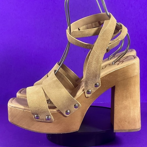 Sam Edelman Women's Tan Rosalind Platform Heeled Sandal Shoe Size 10-NEW - Picture 3 of 9
